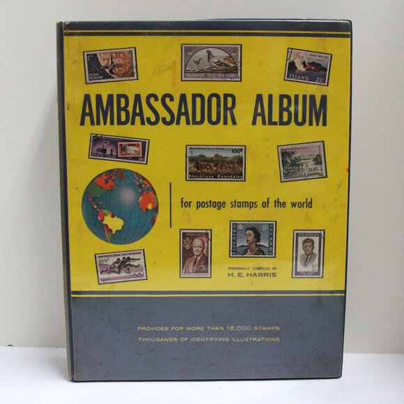 Vintage Ambassador World Stamp Album for Postage Stamps of the World - No Stamps - Picture 1 of 15